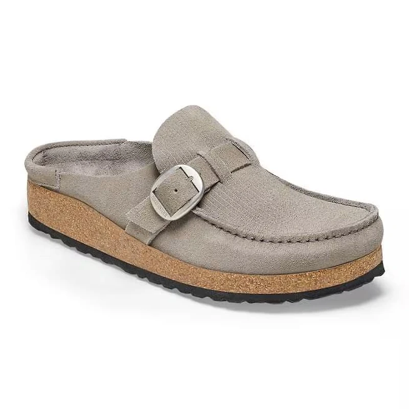 Birkenstock Women's Buckley Suede Mules - Stone Coin 1025242