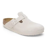 Birkenstock Women's Boston Suede Clogs - Antique White 1027693