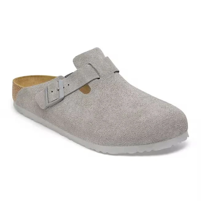 Birkenstock Boston Suede Clogs - Stone Coin 1027751