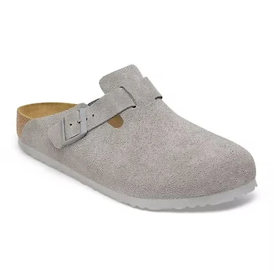 Birkenstock Boston Suede Clogs - Stone Coin 1027751