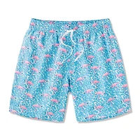 Chubbies Men's The Domingoes are for Flamingoes Swim Trunks - 7" Inseam