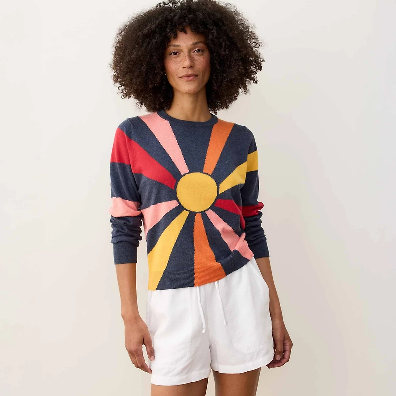 Marine Layer Women's Exploded Sun Sweater