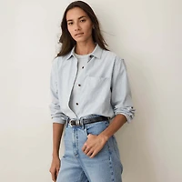 Marine Layer Women's Jane Relaxed Long Sleeve Shirt