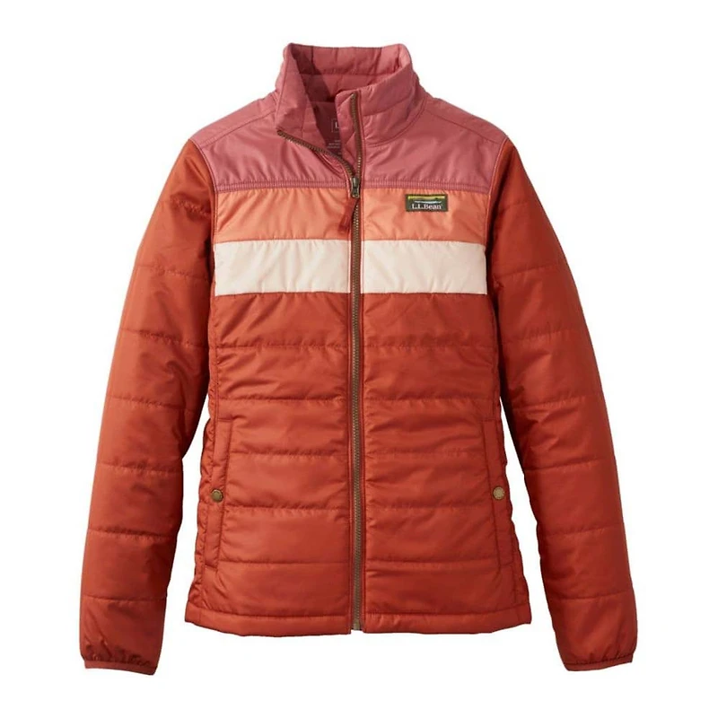L.L.Bean Women's Mountain Classic Puffer Colorblock Jacket
