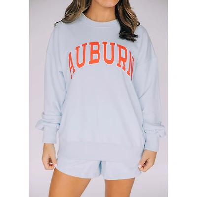 Scarlet & Gold The Mallory Crewneck Sweatshirt - Auburn