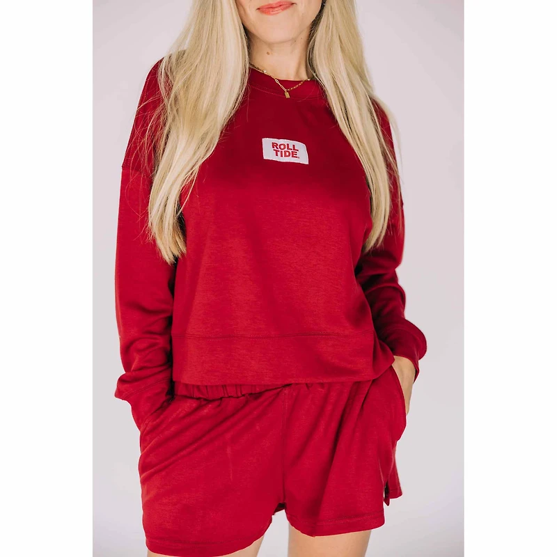 Scarlet & Gold Women's Ava Airy Crewneck Sweatshirt - Alabama