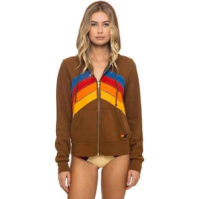 Aviator Nation Mountain Stitch Chevron 4 Zip Hoodie