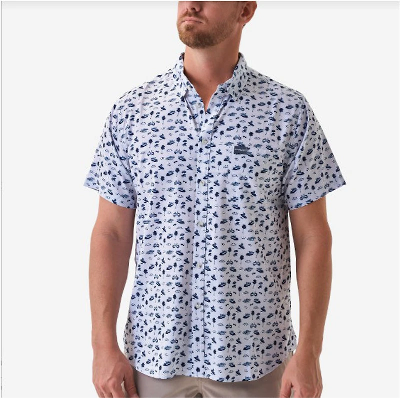 Burlebo Men's Performance Button Up
