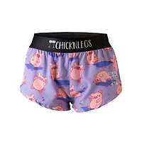 ChicknLegs Women's Piggies Split Shorts 1.5"