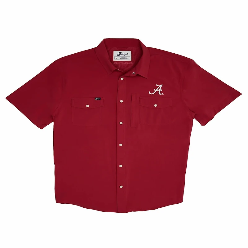 Snaps Men's Alabama Pearl Snap Short Sleeve Shirt
