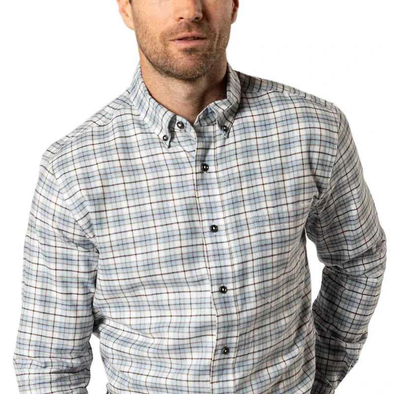 Duck Head Men's Long Sleeve Cotton Flannel Sport Shirt