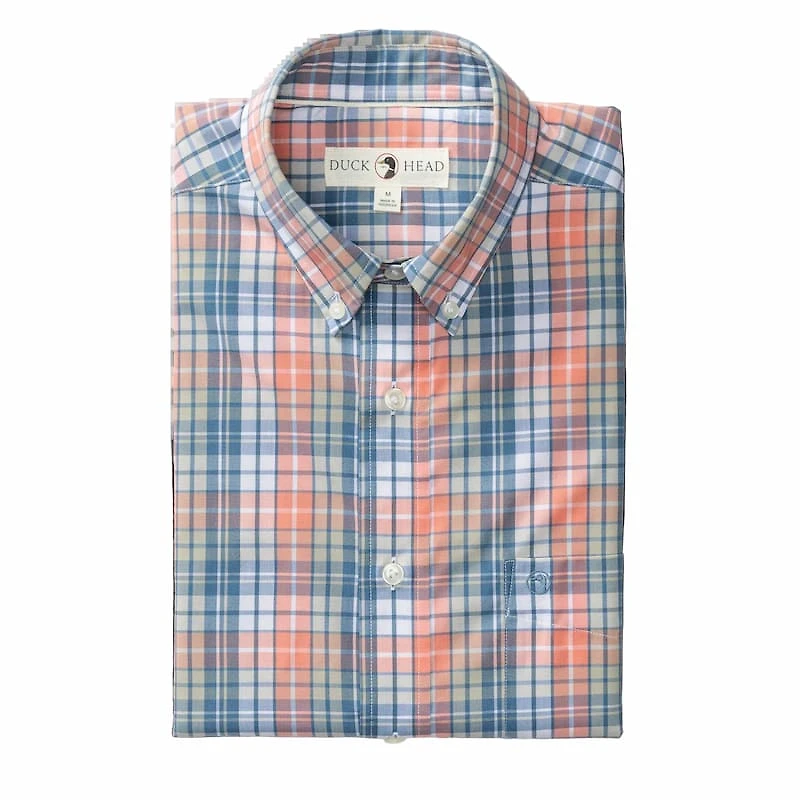 Duck Head Men's Short Sleeve Performance Poplin Shirt