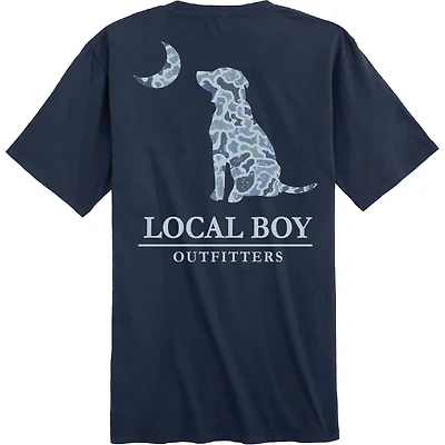 Local Boy Kid's Localflage Cobalt Dog & Moon Short Sleeve Tee