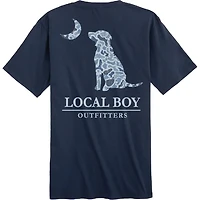 Local Boy Kid's Localflage Cobalt Dog & Moon Short Sleeve Tee