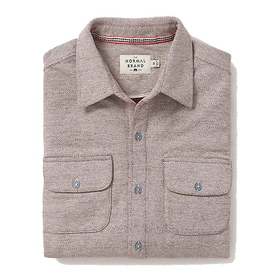 The Normal Brand Men's Textured Knit Long-Sleeve Shirt
