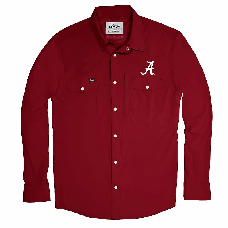 Snaps Men's Alabama Pearl Snap Long Sleeve Shirt