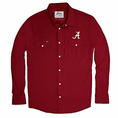 Snaps Men's Alabama Pearl Snap Long Sleeve Shirt