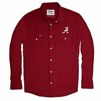 Snaps Men's Alabama Pearl Snap Long Sleeve Shirt