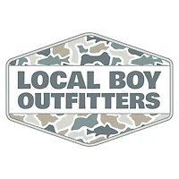 Local Boy Outfitters Fish Camo Diamond Crest Decal