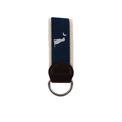 Local Boy Outfitters Navy Dog & Moon Wrist Lanyard
