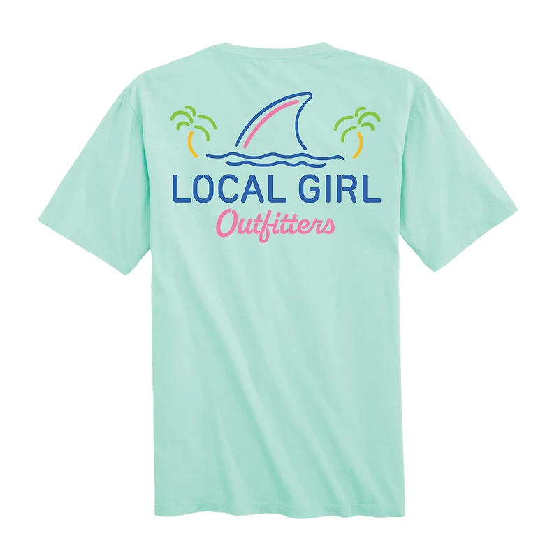 Local Boy Outfitters Women's Shark Fin Short-Sleeve Tee
