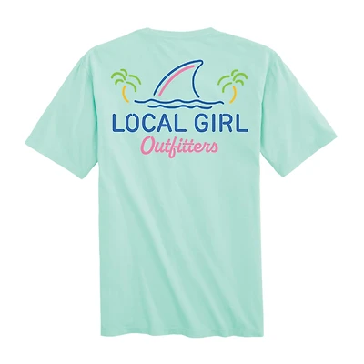 Local Boy Outfitters Women's Shark Fin Short-Sleeve Tee