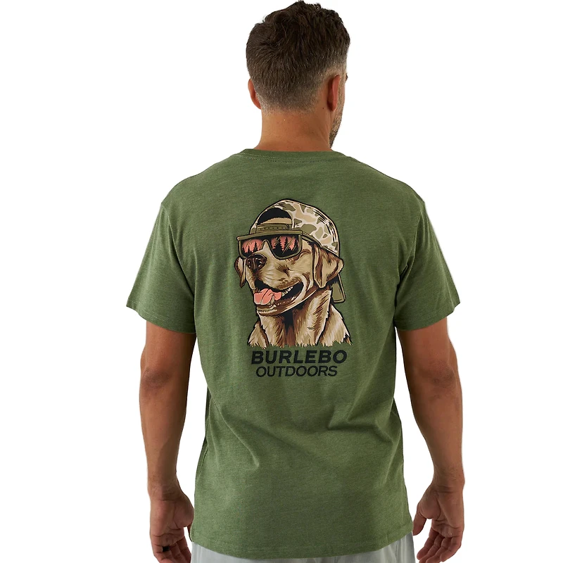 Burlebo Men's Mallard Camo Dog Short Sleeve Tee