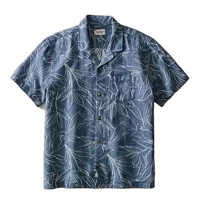 Marine Layer Men's Jacquard Resort Short Sleeve Shirt