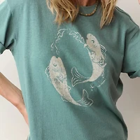 Marine Layer Women's Oversized Hemp Graphic Tee