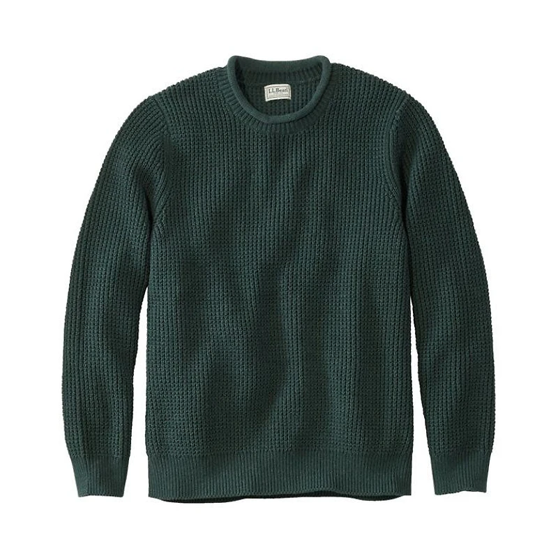 Men's Organic Waffle Roll Neck Sweater