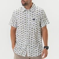 Burlebo's Men's Performance Short Sleeve Button Up Shirt