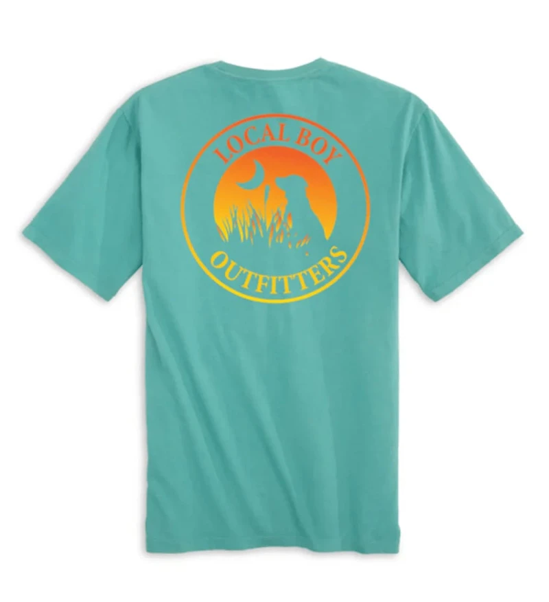 Local Boy Men Sunset Lab Short Sleeve T-Shirt
