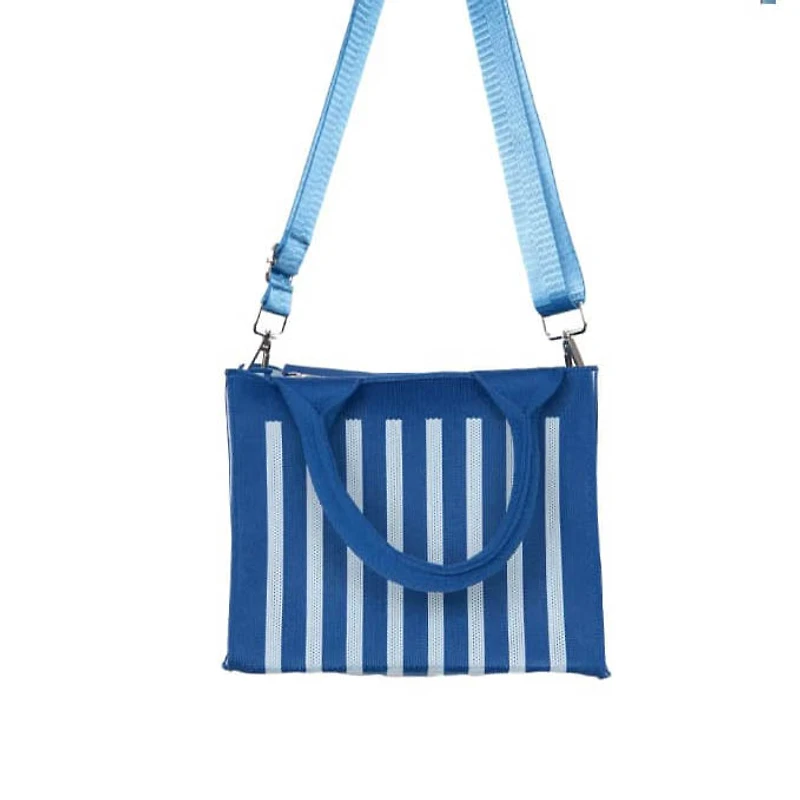 KatyDid Striped Structured Mini Tote