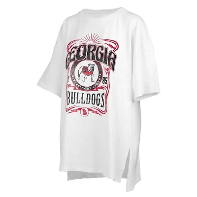 Pressbox Women's Georgia Bulldogs Rock & Roll Slub Top