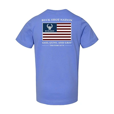 Buckshot Apparel Youth God Guns Grit T-shirt