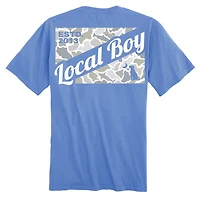 Local Boy Kid's Camo Flag Saltwater Short Sleeve T-shirt