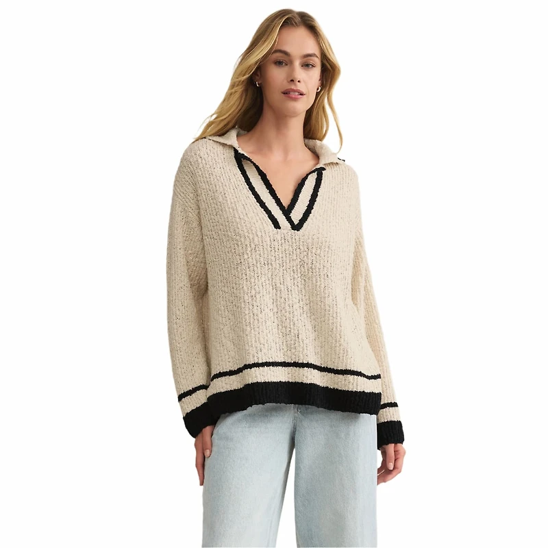 Z Supply Women's Hammond Polo Sweater