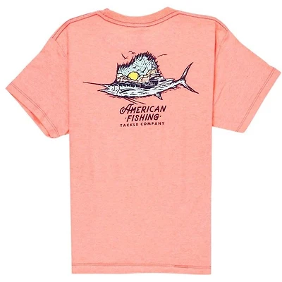 AFTCO Boys' Sailfishing Short Sleeve Tee