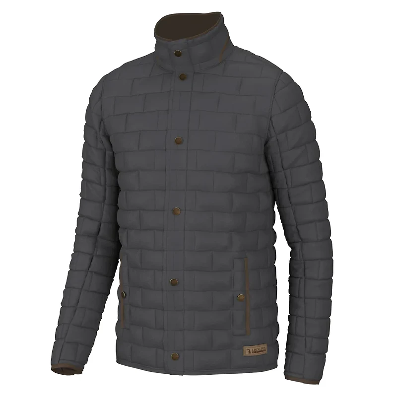 Local Boy Men's Brick Quilted Jacket