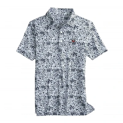 Johnnie-O Men's UGA Tailgater 2.0 Polo