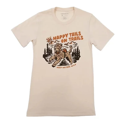 Keep Nature Wild Women's Happy Tails on Trails Short Sleeve T-Shirt