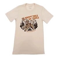 Keep Nature Wild Women's Happy Tails on Trails Short Sleeve T-Shirt