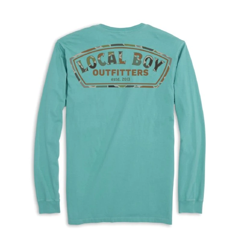 Local Boy Men's Forest Camo Long Sleeve Tee