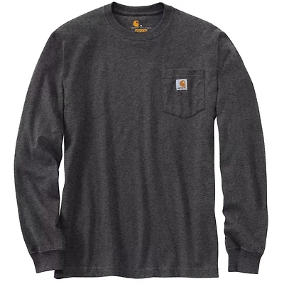 Men's Loose Fit Heavyweight Long-Sleeve Pocket T-Shirt