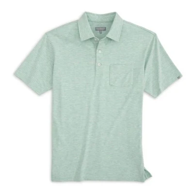 Men's Melange Stripe Polo