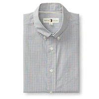 Duck Head Men's Long Sleeve Cotton Cashmere Poplin Sport Shirt - Rollins Plaid
