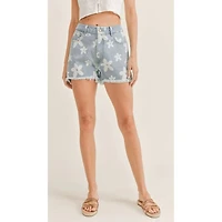 Women's Flower Child  Denim Short