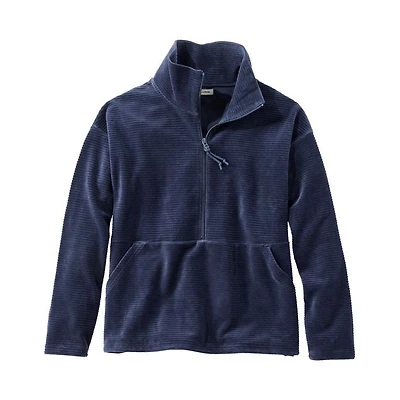 L.L. Bean's Womens Stretch Corduroy Half Zip