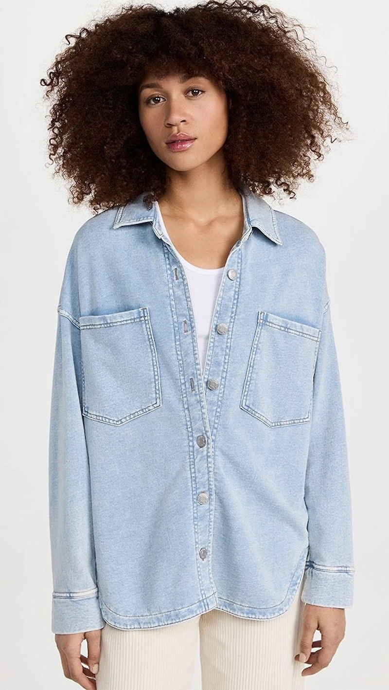 Z Supply Women's All Day Knit Denim Jacket