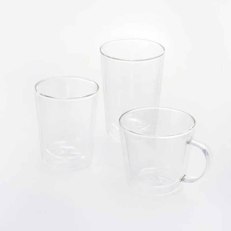 Heat Resistant Glass Double Layered Mug 260 ml